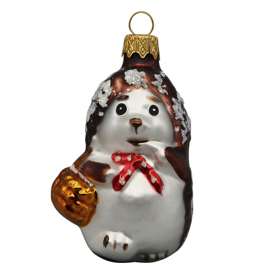 Елочное украшение "Ёжик", в подарочной упаковке, h-9 см